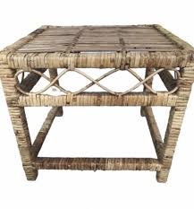 Rattan Side Table Plant Stand Bohemian Boho Chic Decor ...