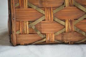 Vintage Rattan Wood Woven Briefcase Purse Handbag with Clutch and Handles | eBay