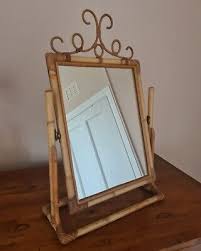 Vintage Mid Century Bamboo Mirror | eBay