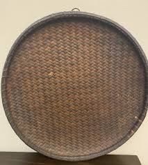 Extra-Large Vintage Round Ifugau Woven Winnowing Basket ...