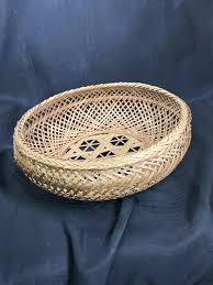 Bamboo Round Storage Basket Décor Baskets for sale | eBay