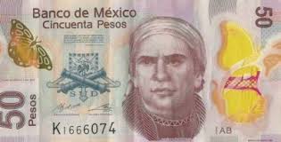 50 Pesos Cincuenta Banco de Mexico Circulated Polymer ...