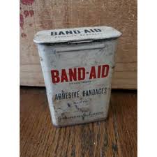 Vintage Band-aid Metal Tin Box All Wide Plastic Strips Made in USA Small Johnson & Johnson Bathroom Decor 1960s - Etsy