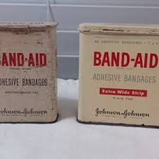 Set of 2 Vintage Band-aid Tins - Etsy