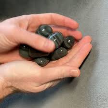 Platinum Obsidian Pebbles / XL Tumbled - 1/2 lb ...