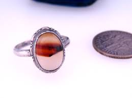 Antique Art & Crafts Deco Sterling Silver Quartz Agate ...