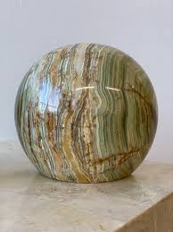 Vintage Green Onyx Orb Bookends, circa 1950s — portmanteau ...