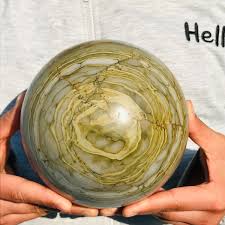 3980g Large Natural Zebra Jasper Quartz Crystal Chakra Ball ...