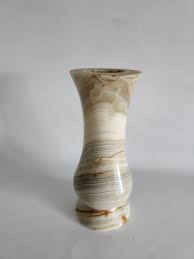 Vintage Brown Cream Onyx Marble Polished Stone Small Flower ...