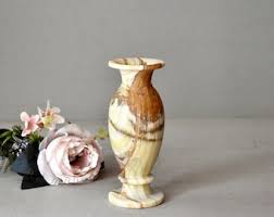 Vintage Onyx Stone Vases Retro Decor Home Decor Table Decor ...