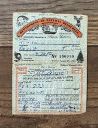 1981 **WISCONSIN** Fishing Trout & Salmon Stamp Permit ...