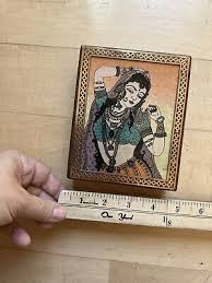 Indian Wood Bronze Jewelry Box Vintage | eBay