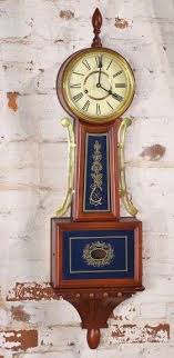 Banjo clock with pendulum and key; 1120-091 - R.H. Lee & Co. Auctioneers