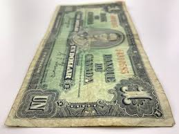 1937 Canada One 1 Dollar Circulated Banknote ZM Prefix Coyne ...