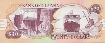 Guyana 20 Dollars, Currency Banknote 1996-1999 UNC,- Old ...