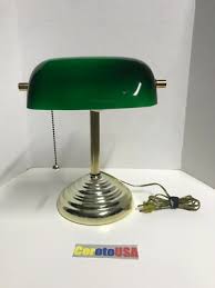 Bankers Portable Desk Lamp Green Shade Underwriters ...