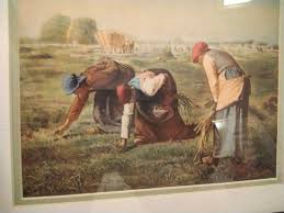 Vintage "The Gleaners" by Jean-Francois Millet Framed/Matted ...