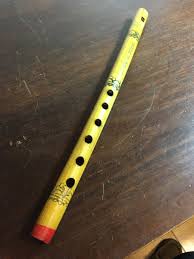 Made in India Vintage 13" Bamboo Flute, Very Nice condition ...