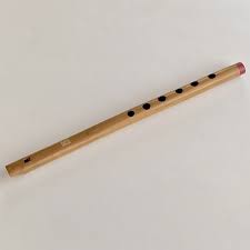 Vintage Carved Bamboo Indian Bansuri Flute 6 Finger Holes ...
