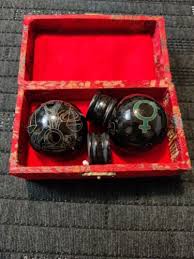 Vintage Libra Baoding Hand Balls With Display | eBay