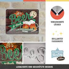 Nostalgic-art Retro Tin Sign, 15 X 20 Cm, "beer O' Clock ...