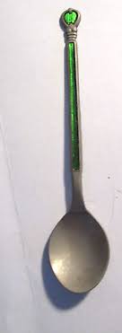 Stainless Steel Japan Collectors Spoon Green Stone for ...