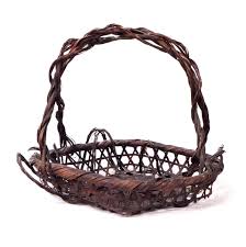 Antique 1909 Japanese Ikebana Woven Basket 9.75" | eBay