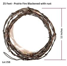 25 ft Old Vintage Rusty Barbed Wire Western Ranch Rustic Farmhouse Decor Wreath | eBay