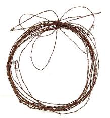 Sold at Auction: Cast-iron Outdoor Hooks & Barbwire Wall Decor