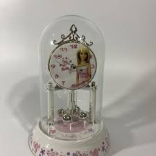 Barbie Clock Glass Dome Porcelain | eBay