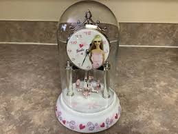 Barbie Glass Dome Pendulum Sweet Heart Clock. - Etsy