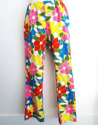 COSTUME RENTAL - X313 1960's Ladies Pants drawstring M/L ...