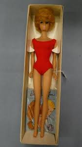 VB195 Vintage Barbie Blonde Bubble Cut with box (1959-1966 Dolls) - Nice Twice Dollshop