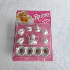 1992 Vintage Barbie Mini China Tea Set - New in Box ...