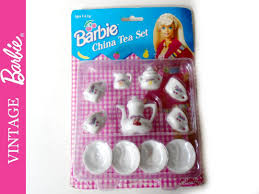 Vintage 94 Barbie China Tea Set for Four, 13 Piece Chilton ...