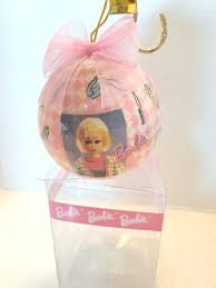 Barbie Christmas Tree Ornament In Box Pink Retro | eBay Australia