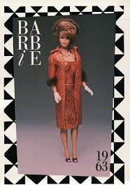 Barbie Collectible Fashion Trading Card " Golden Elegance " Pearls, Gloves 1963 | eBay