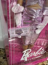 Barbie Deluxe Style Doll 1 in Glossy Pink Barbiecore Dress with Velvet Gloves, Pink Hair - Macy's