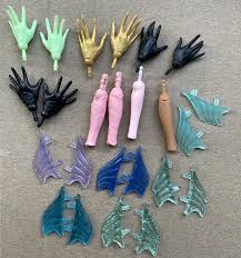 New Original Monsters Doll Replacement Hands Fish Wings Monstering High Doll Toy Accessories White Cat Limited Collections - AliExpress