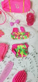Vintage Barbie Doll Swimsuit Snorkel Beach Duffel Bag Brush ...