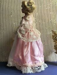 Heirloom Treasures Porcelain Doll,Big Blue Eyes,Pink ...