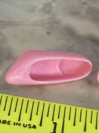Vintage 1990's Barbie Doll shoes LIGHT PINK PUMPS HEELS ...