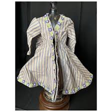 Wonderful Doll Dress Jacket French Market Over Sized Bow Fancy Trim. For Sale at Ruby Lane