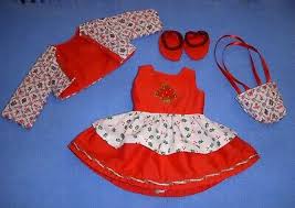 18 inch doll clothes that will fit most 18" dolls, homemade, Christmas dress set | eBay