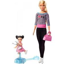 Barbie Ice-Skating Coach & Student Doll with Turning Mechanism - Walmart.com