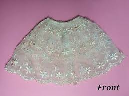 VINTAGE MATTEL BARBIE PAK 921 FLORAL LACE SLIP PETTICOAT PASTEL FLOWERS 1960s | eBay