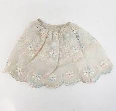 VINTAGE 1960's MATTEL BARBIE PAK 921 FLORAL LACE SLIP PETTICOAT PASTEL FLOWERS 1 | eBay