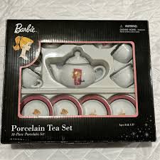 Barbie Vintage Nostalgic Porcelain Tea Set Schylling 13 PC Ponytail Mini Dishes for sale online | eBay