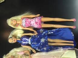 Mattel Barbie Doll Lot Of 5 Dressed Dolls With Clothes And ...