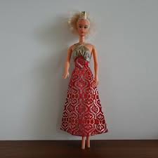 1977 Vintage Barbie Shine for TV Dress Gown #9835 - Etsy